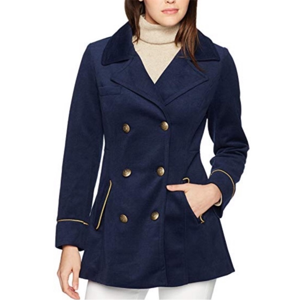 Jack by BB Dakota Double Breasted Velvety Coat New